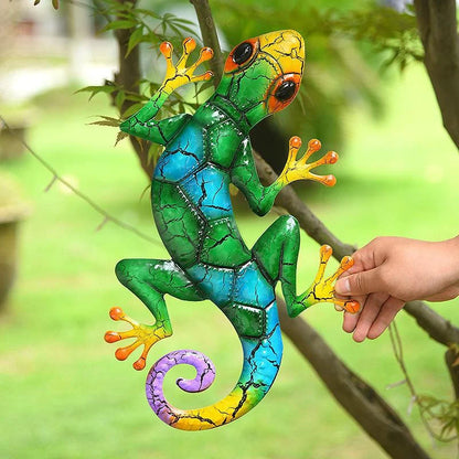 EcoGardn™ Metal Gecko Statues