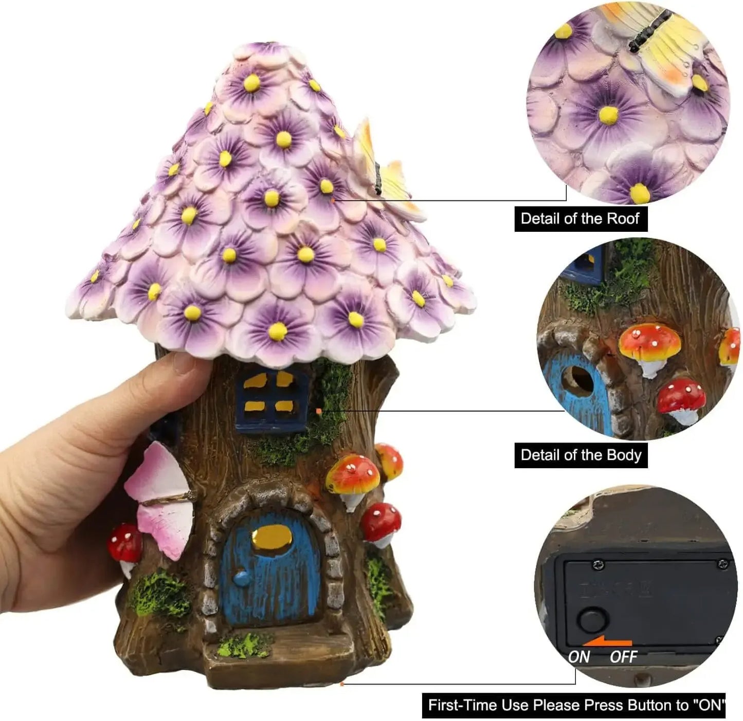 EcoGardn™ Solar Fairy Garden House