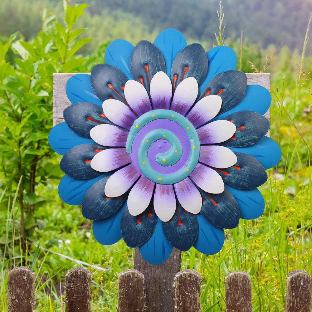 Outdoor Metal Flower Wall Art