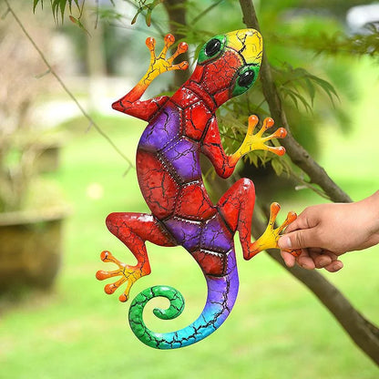 EcoGardn™ Metal Gecko Statues