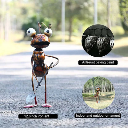 EcoGardn™ Metal Ant Sculpture