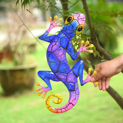 EcoGardn™ Metal Gecko Statues