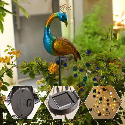 EcoGardn™ Solar Peacock Lights