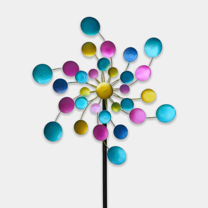 Colorful Metal Garden Windmill Stake