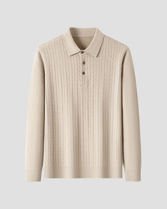 100% CASHMERE TWISTS SWEATER