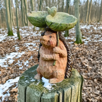 Cute Hedgehog Bird Feeder