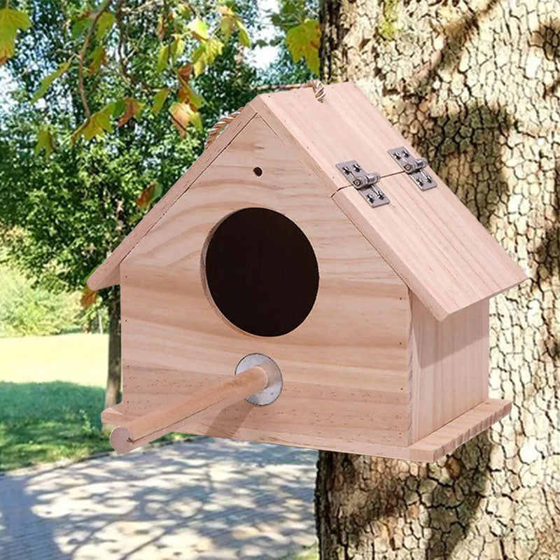 Wooden Bird Breeding Box for Garden