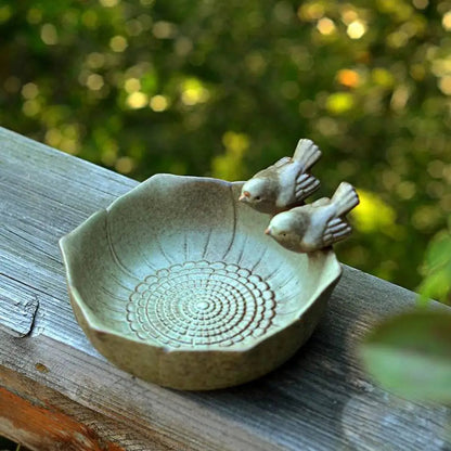 Ceramic Bowl Bird Feeder