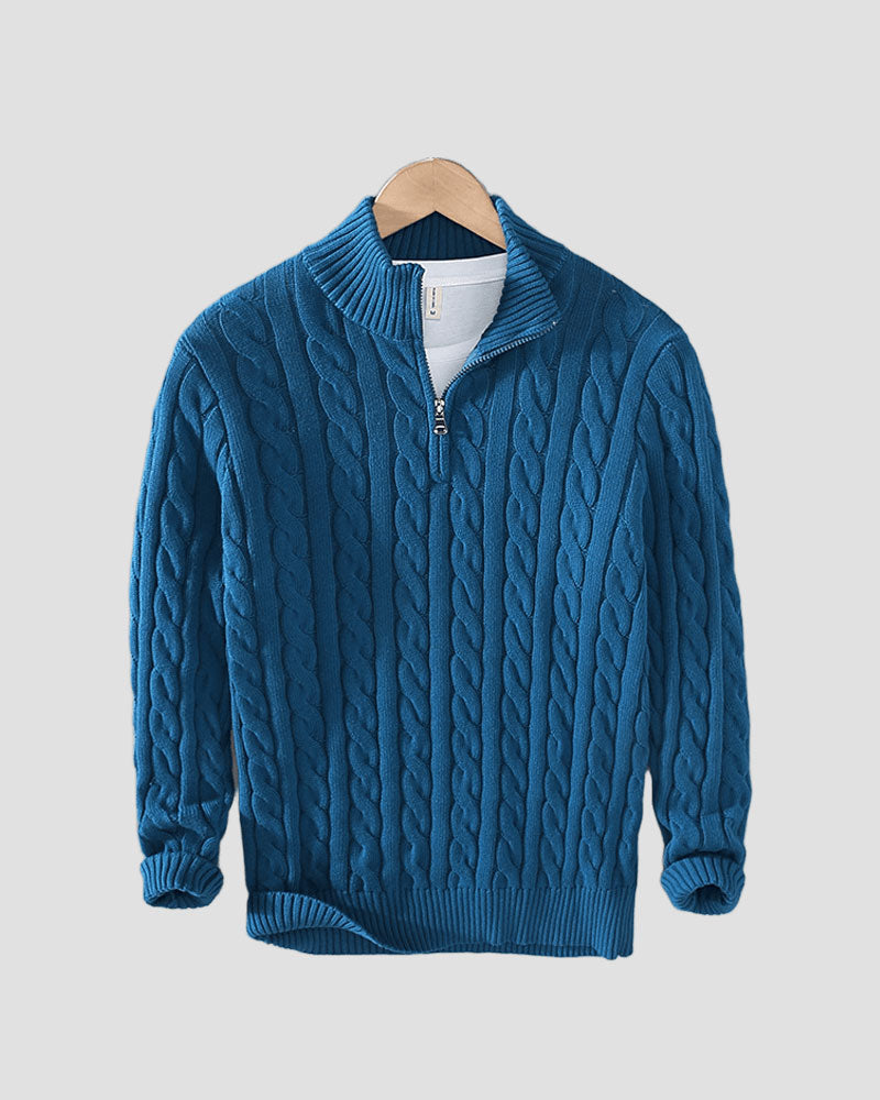 VERBIER HALF ZIP SWEATER