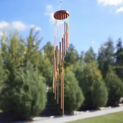 Bronze Multi-Tube Spiral Tree Wind Chime