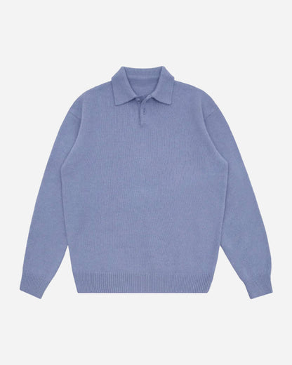 WOOLEN BUTTON HALF ZIP