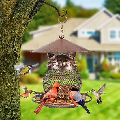 EcoGardn™ Cute Cat Shape Bird Feeder