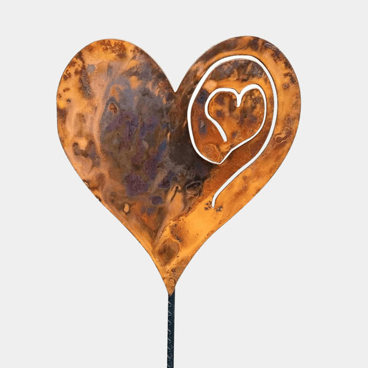 Rusted Heart Stake