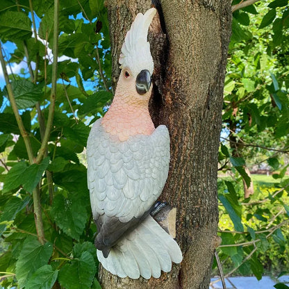 EcoGardn™ Wall Mounted Parrot Statue