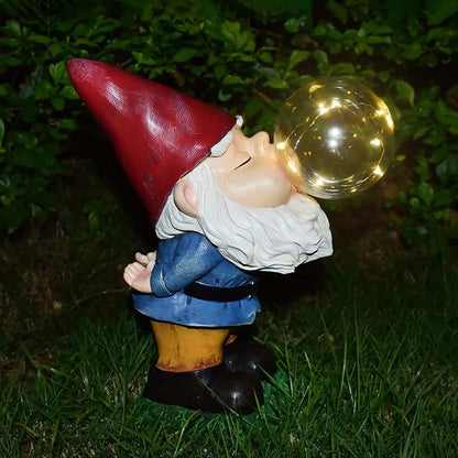 Magic Gnome Bubble Statue