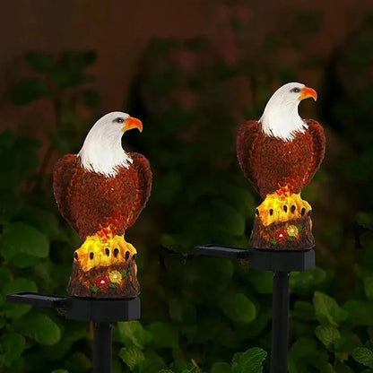 EcoGardn™ Solar Resin Eagle Lawn Lamp