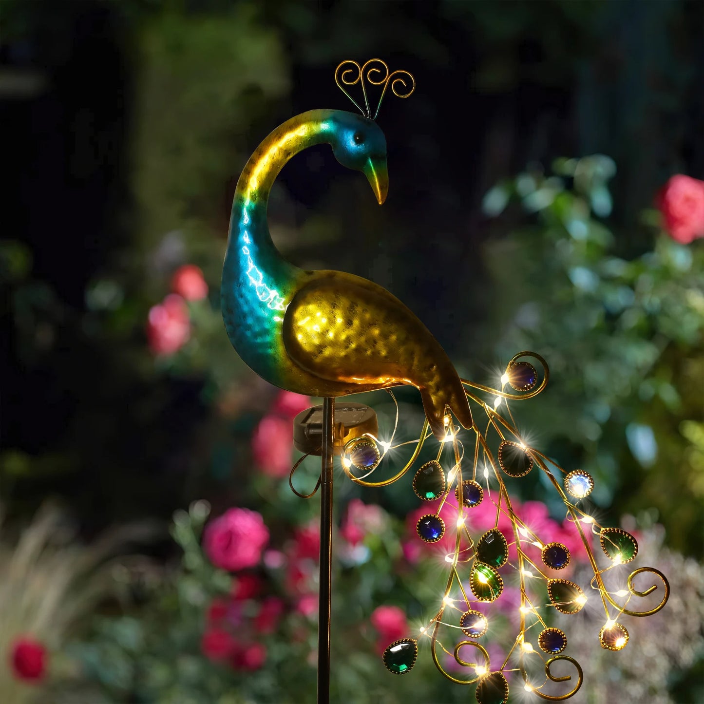 EcoGardn™ Solar Peacock Lights