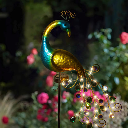 EcoGardn™ Solar Peacock Lights