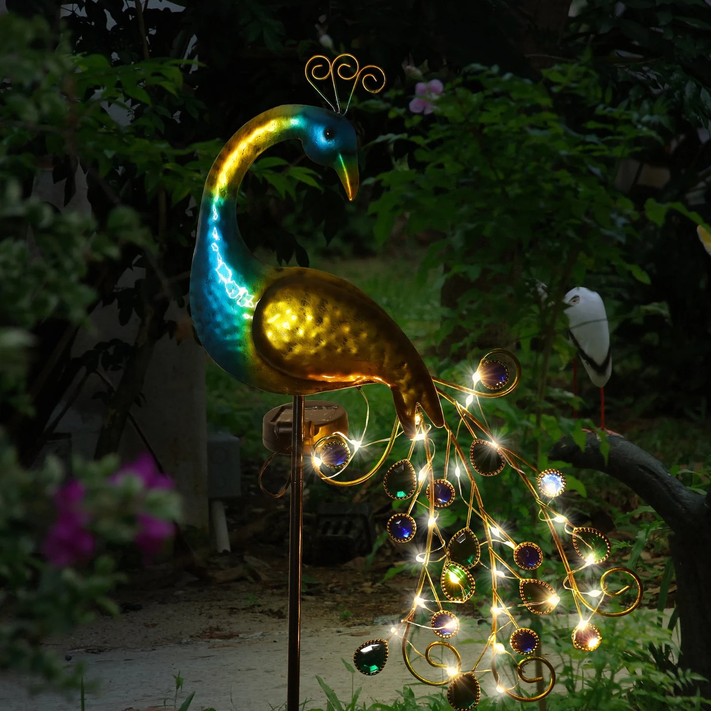 EcoGardn™ Solar Peacock Lights