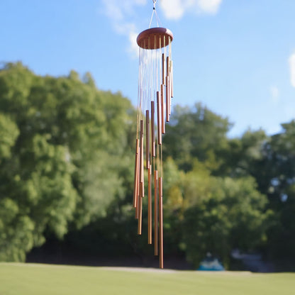 Bronze Multi-Tube Spiral Tree Wind Chime