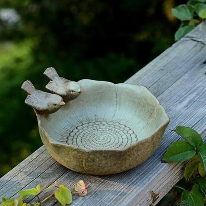 Ceramic Bowl Bird Feeder