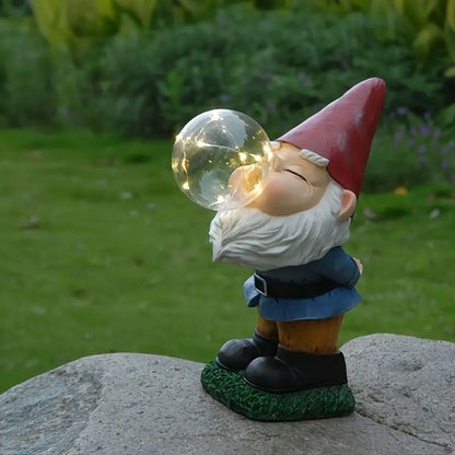 Magic Gnome Bubble Statue