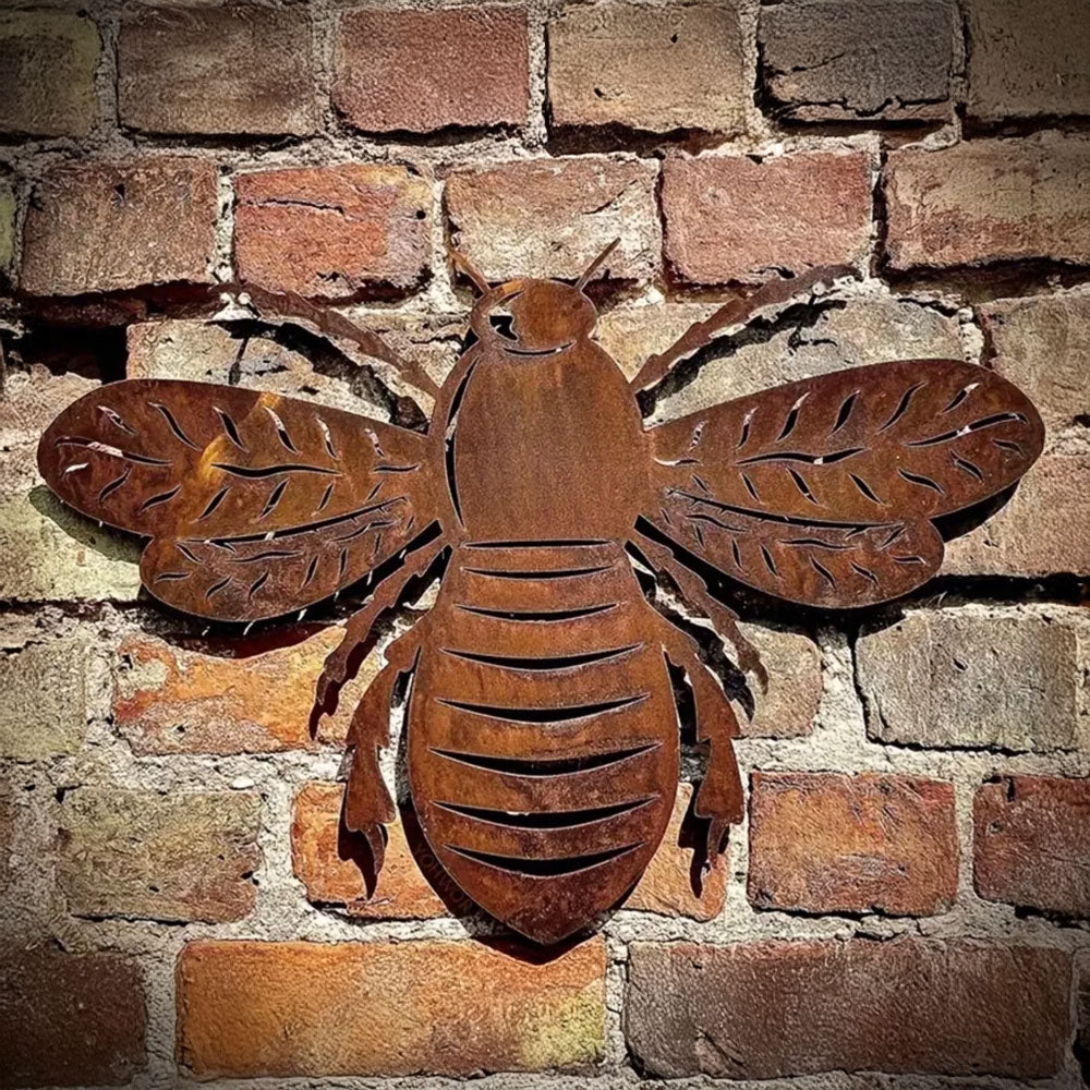 Rustic Metal Bumblebee Wall Art Decor