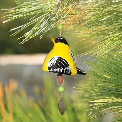 Lucky Bird Ceramic Wind Chime