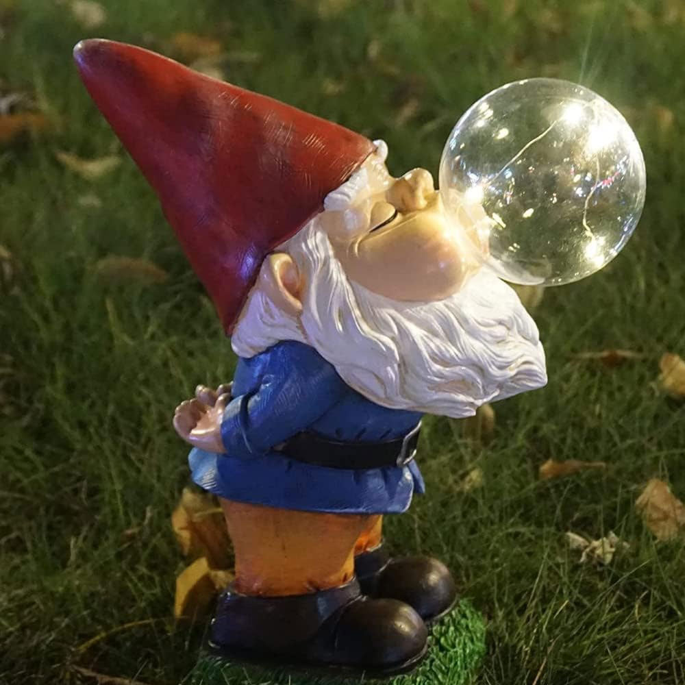 Magic Gnome Bubble Statue