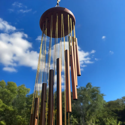 Bronze Multi-Tube Spiral Tree Wind Chime