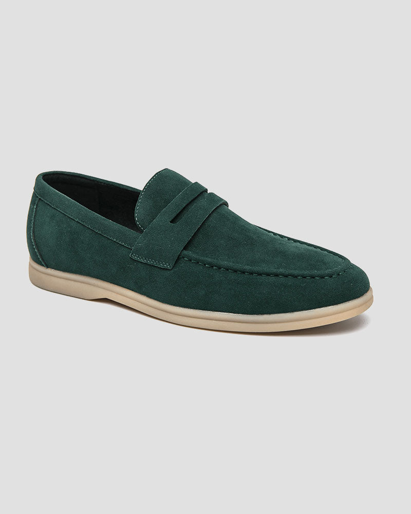 SLIP ON SUEDE LOAFERS