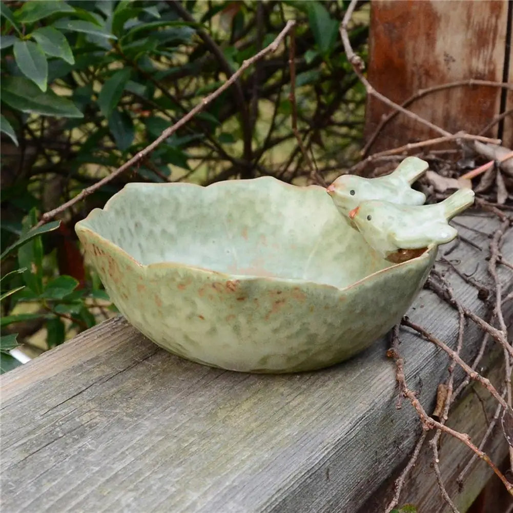 Ceramic Bowl Bird Feeder