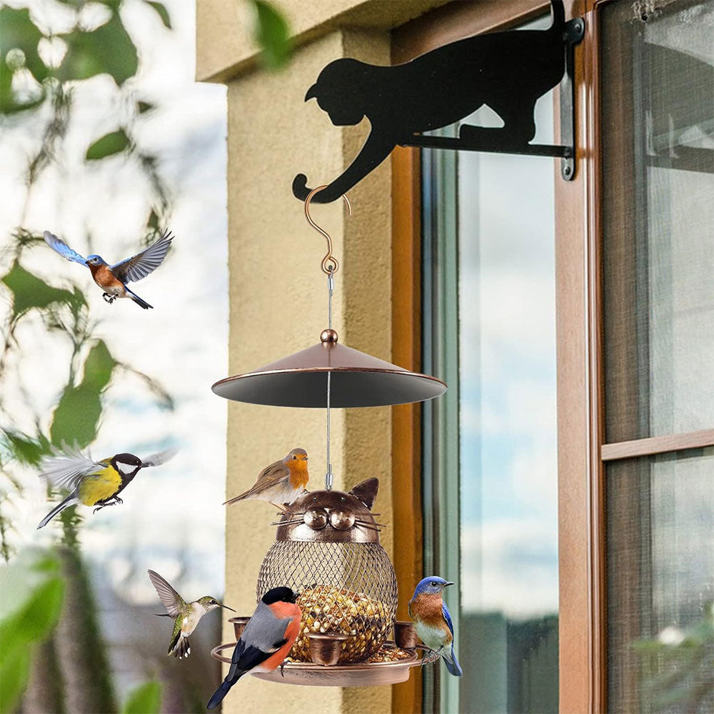 EcoGardn™ Cute Cat Shape Bird Feeder