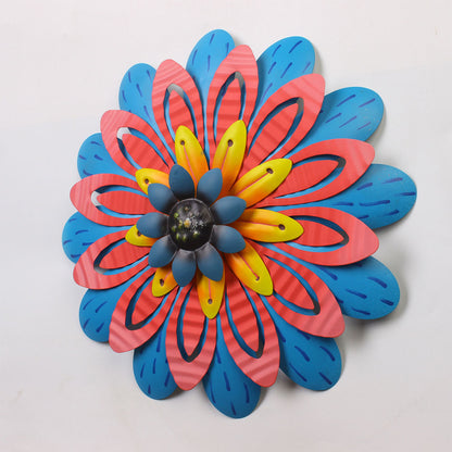 Outdoor Metal Flower Wall Art