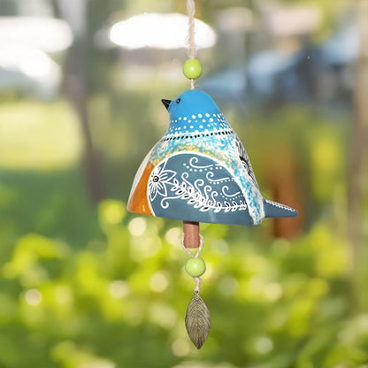 Lucky Bird Ceramic Wind Chime