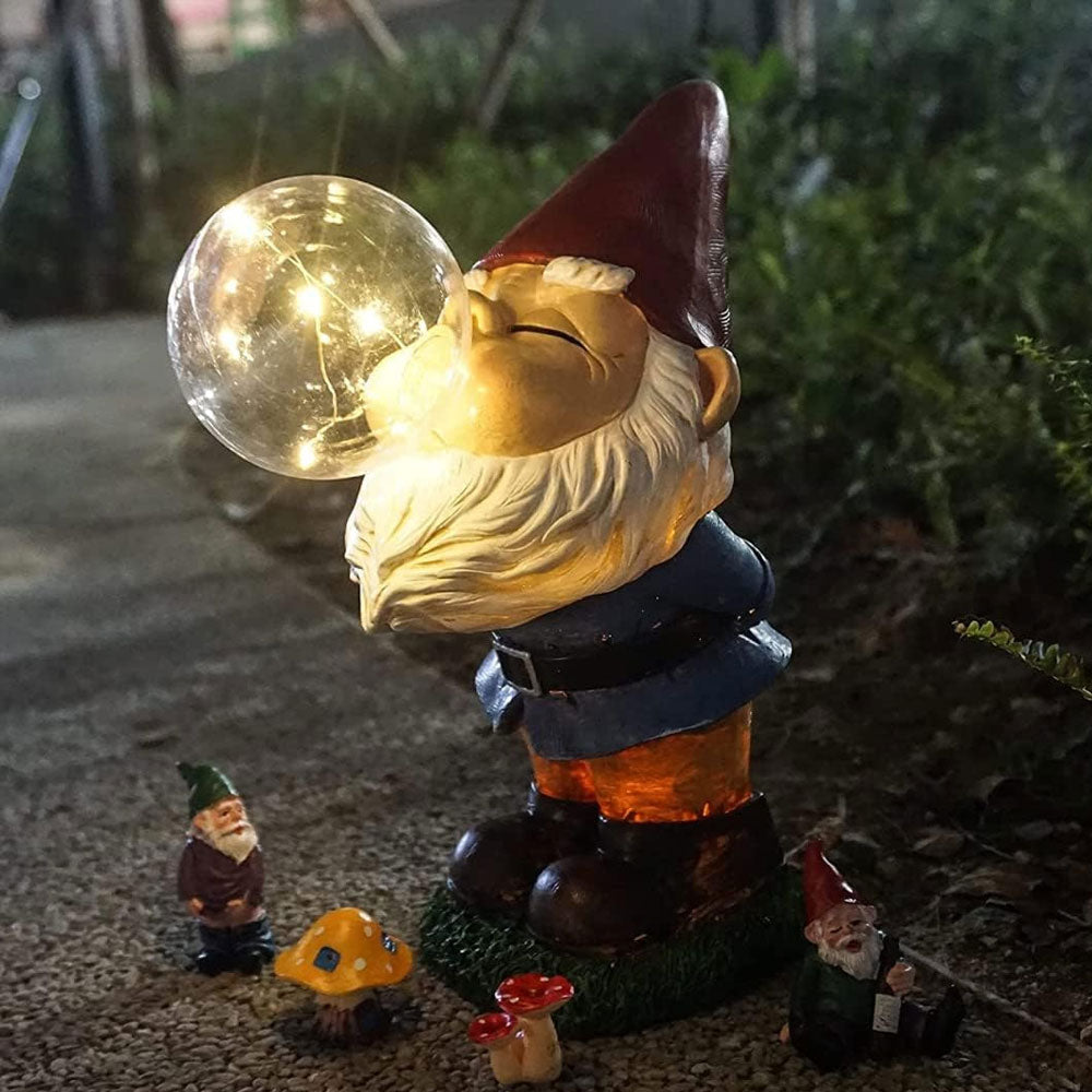 Magic Gnome Bubble Statue