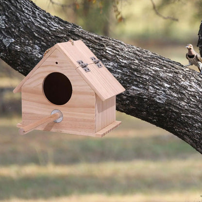 Wooden Bird Breeding Box for Garden