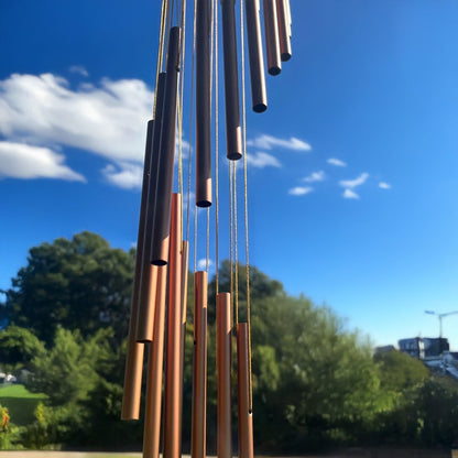 Bronze Multi-Tube Spiral Tree Wind Chime