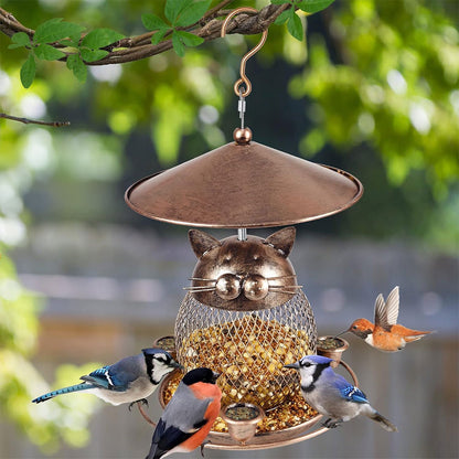 EcoGardn™ Cute Cat Shape Bird Feeder