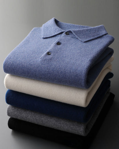 100% CASHMERE POLO