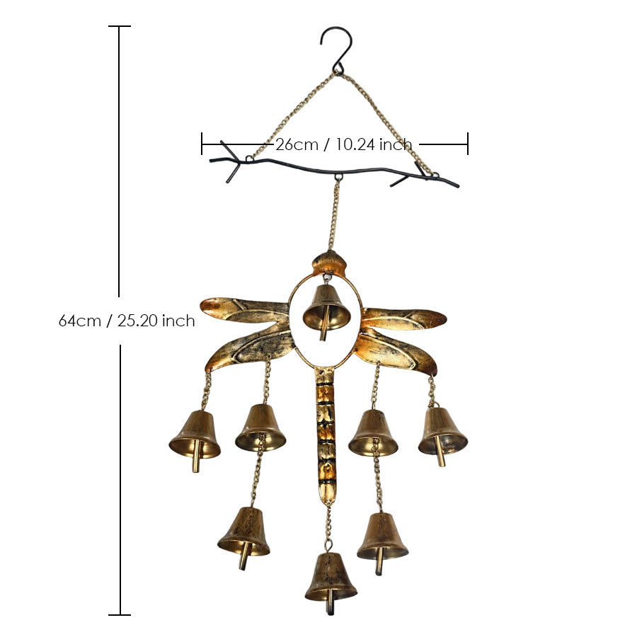 Dragonfly with Bells Wind Chime