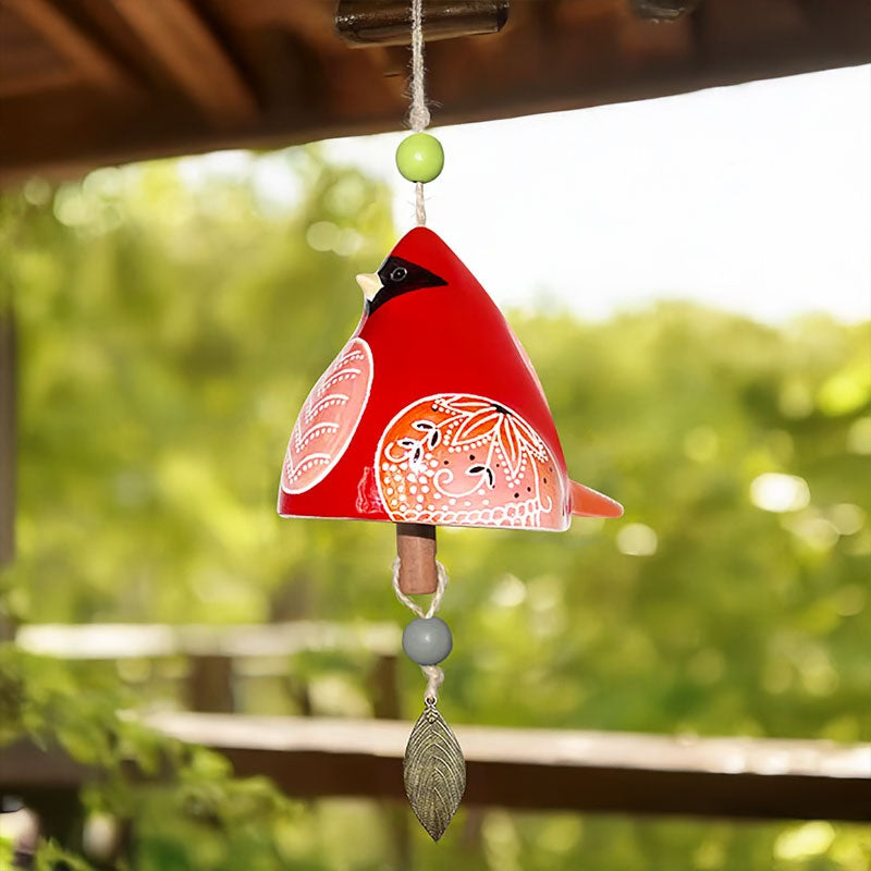 Lucky Bird Ceramic Wind Chime