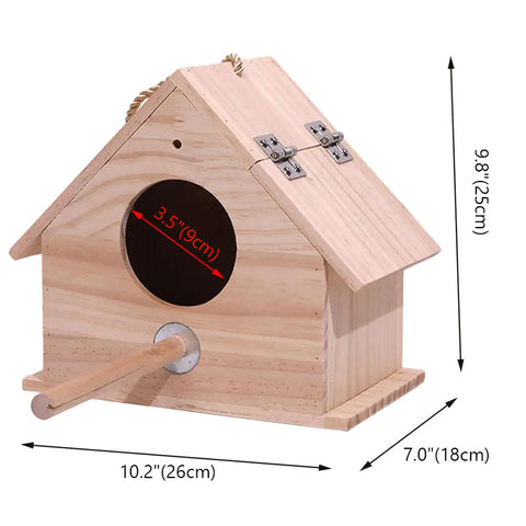 Wooden Bird Breeding Box for Garden