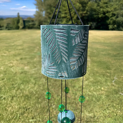 Solar Light Leaf Wind Chime