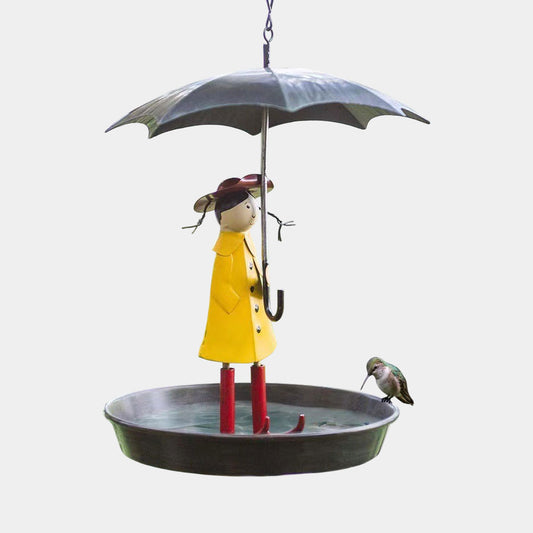 Umbrella Girl Bird Feeder