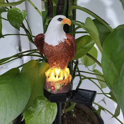 EcoGardn™ Solar Resin Eagle Lawn Lamp