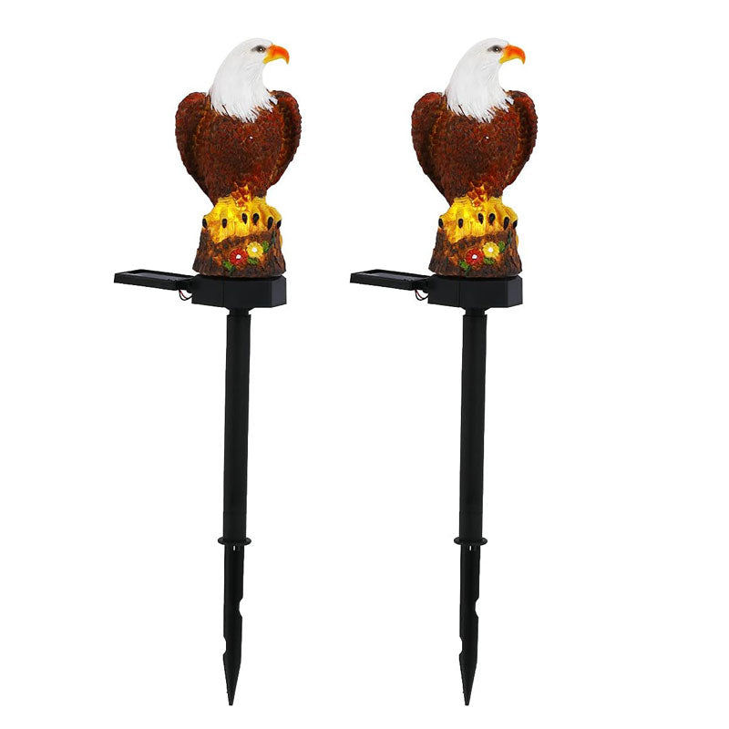 EcoGardn™ Solar Resin Eagle Lawn Lamp