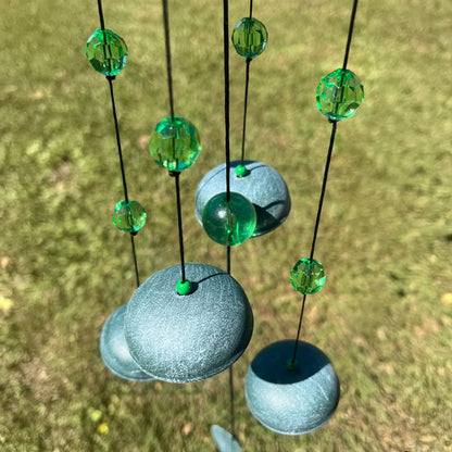 Solar Light Leaf Wind Chime