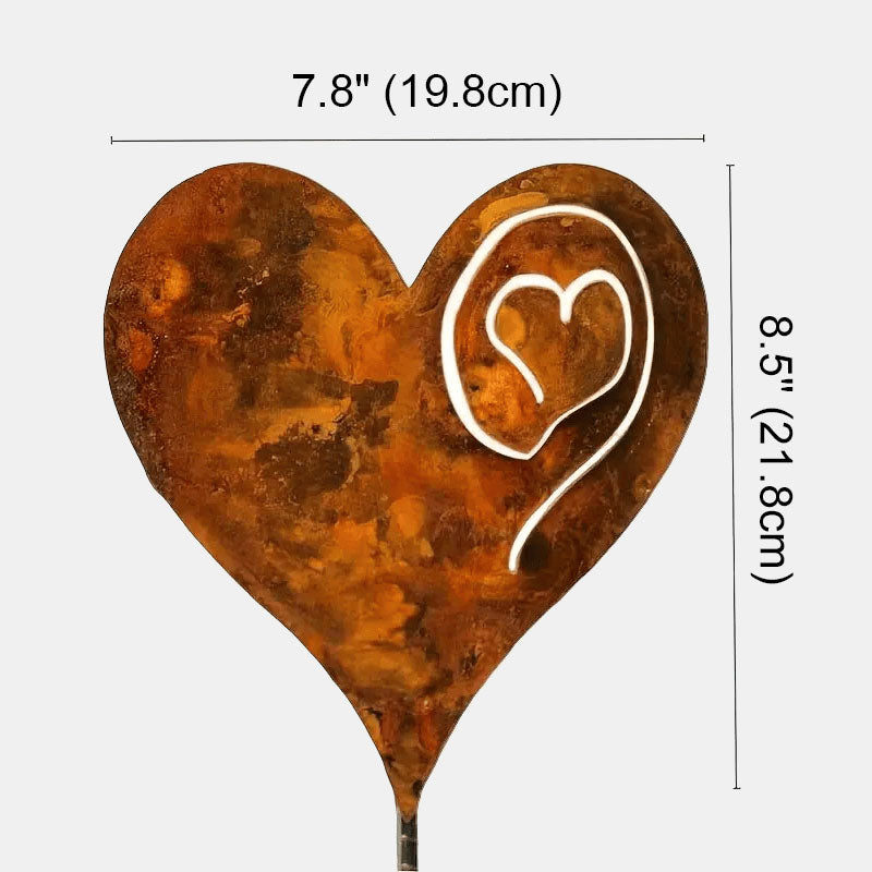 Rusted Heart Stake