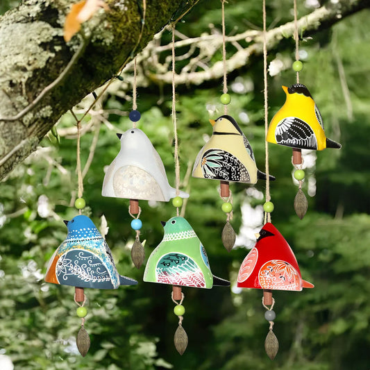 Lucky Bird Ceramic Wind Chime